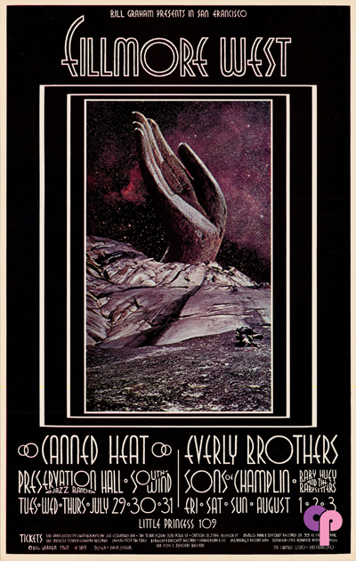 Fillmore West 7/29-8/3/69 - BG-184 - Classic Posters