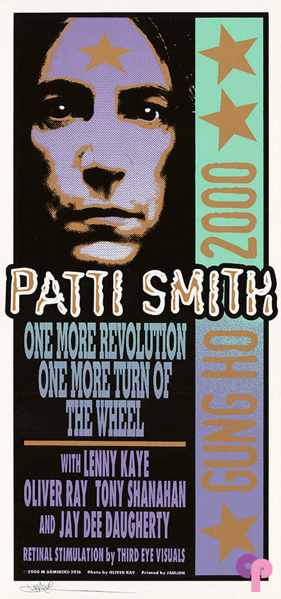 Merchandise Poster for the ,Patti Smith Gung Ho Tour 2000 - MOD